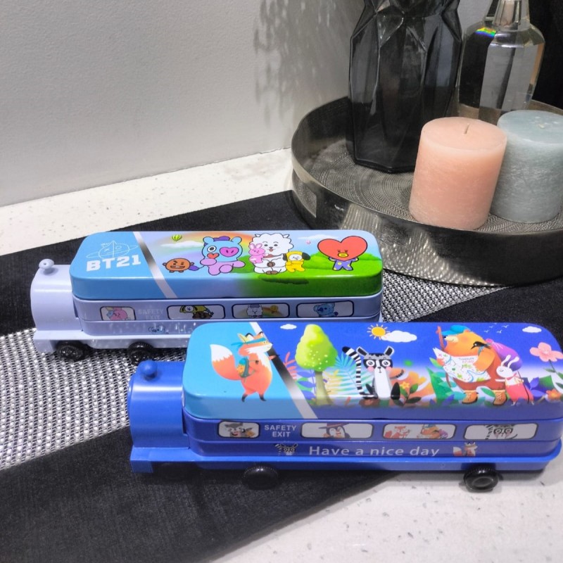 Steel Train Pencil Box