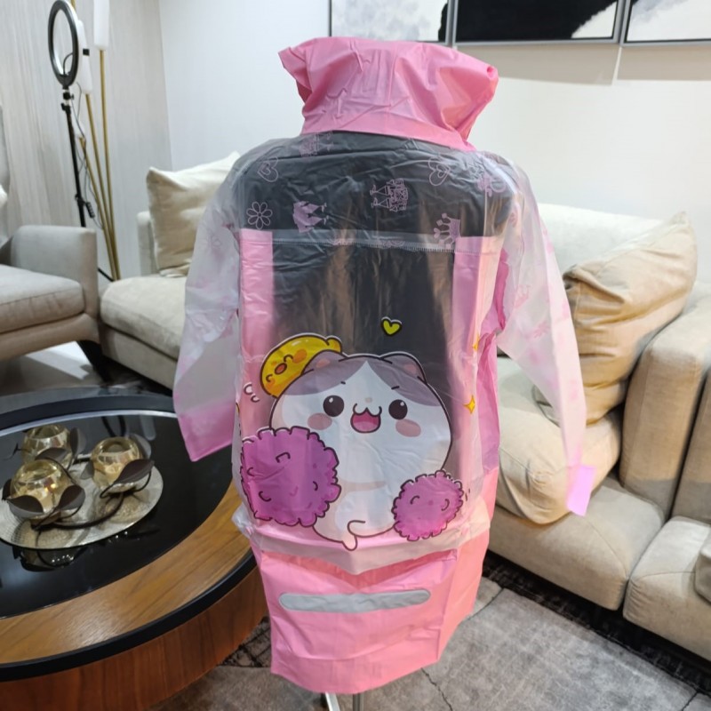 Pink Cat Raincoat