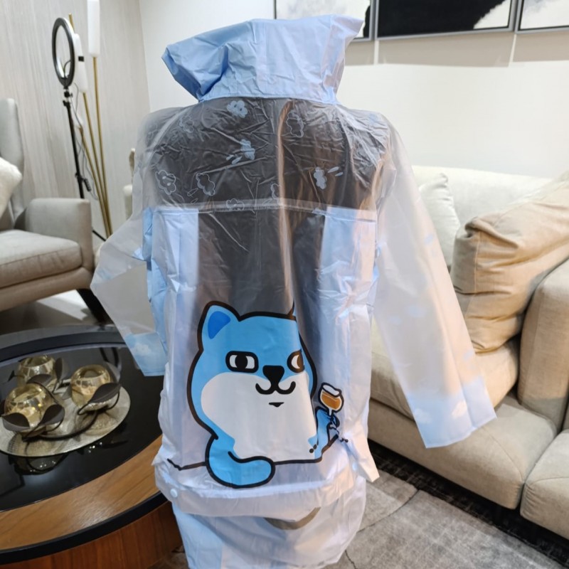 Blue Cat Raincoat