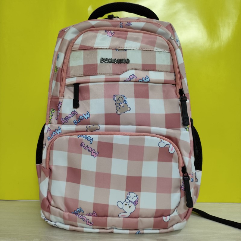 Check Print Senior School Bag