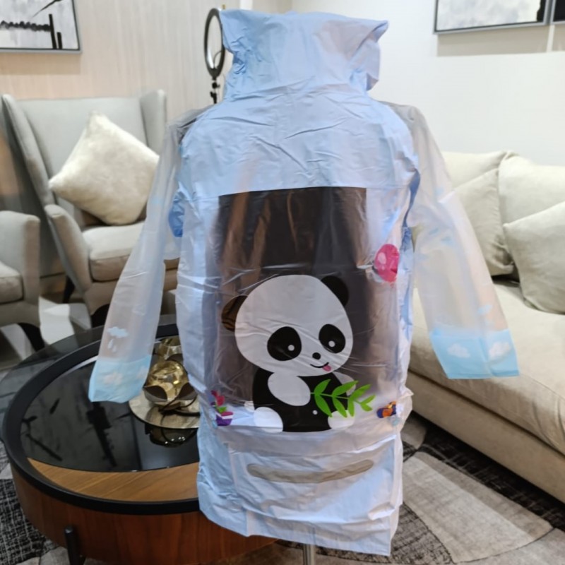 Blue Panda Raincoat