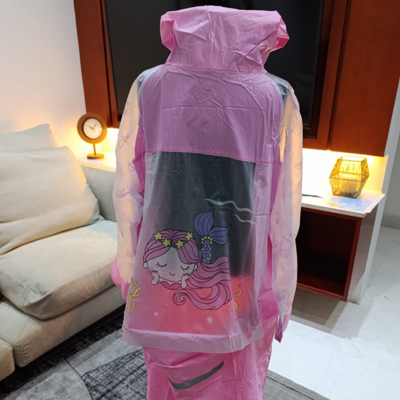 Pink Mermaid Raincoat