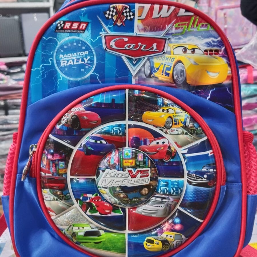 Cars 3D Play-Nursery School Bag