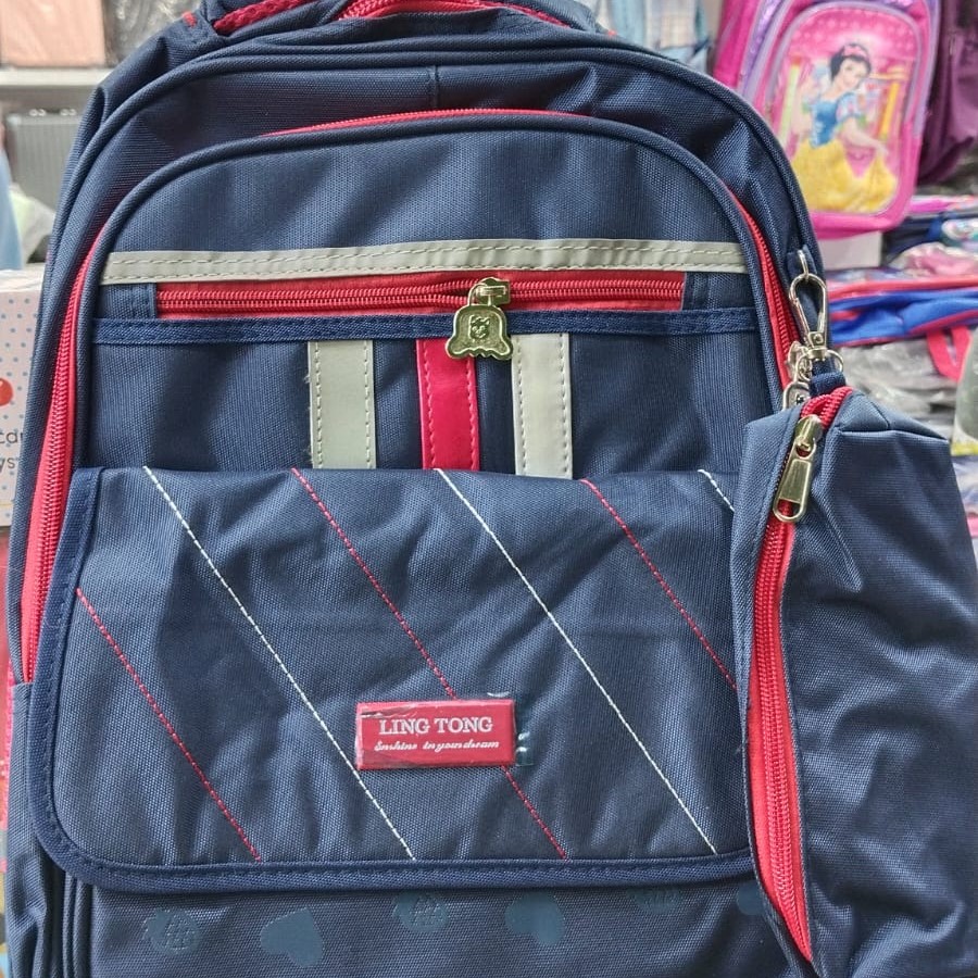 Navy Senior School Bag