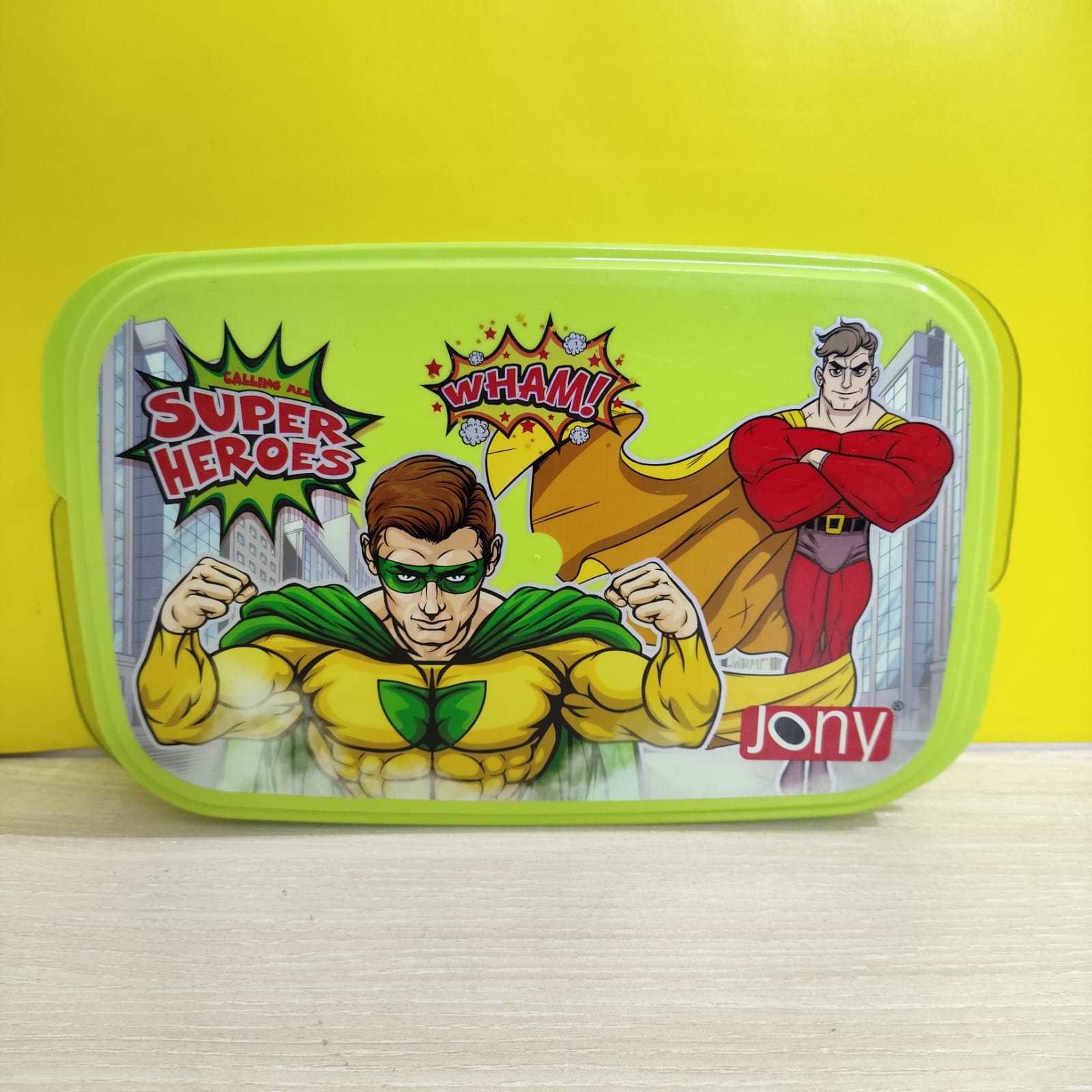 Superhero Tiffin Box With Cutlery