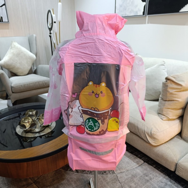 Pink Cat Raincoat