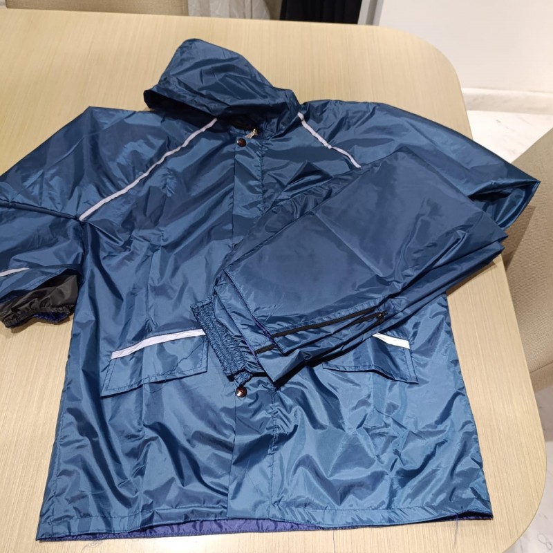 100% Waterproof Biker Raincoat - 3 Layer Both Side Wearable