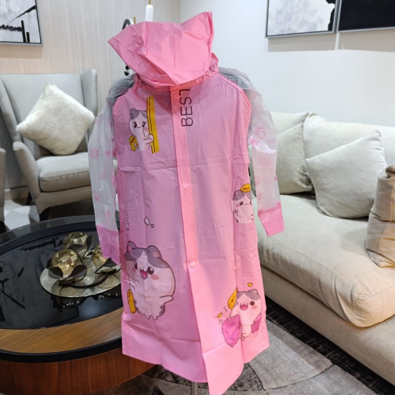 Pink Cat Raincoat