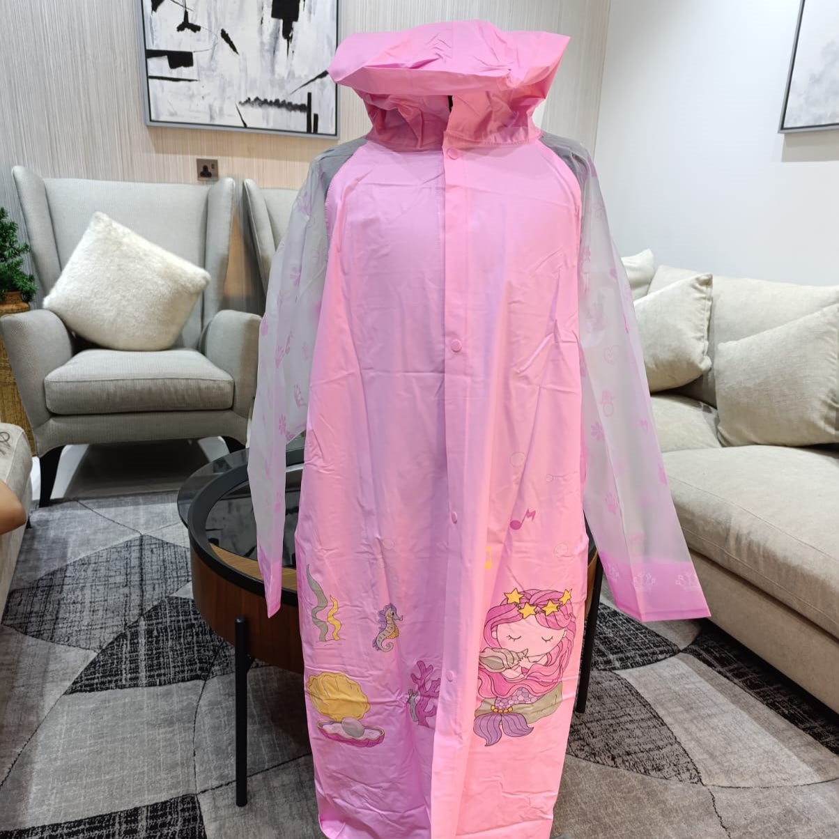 Pink Mermaid Raincoat