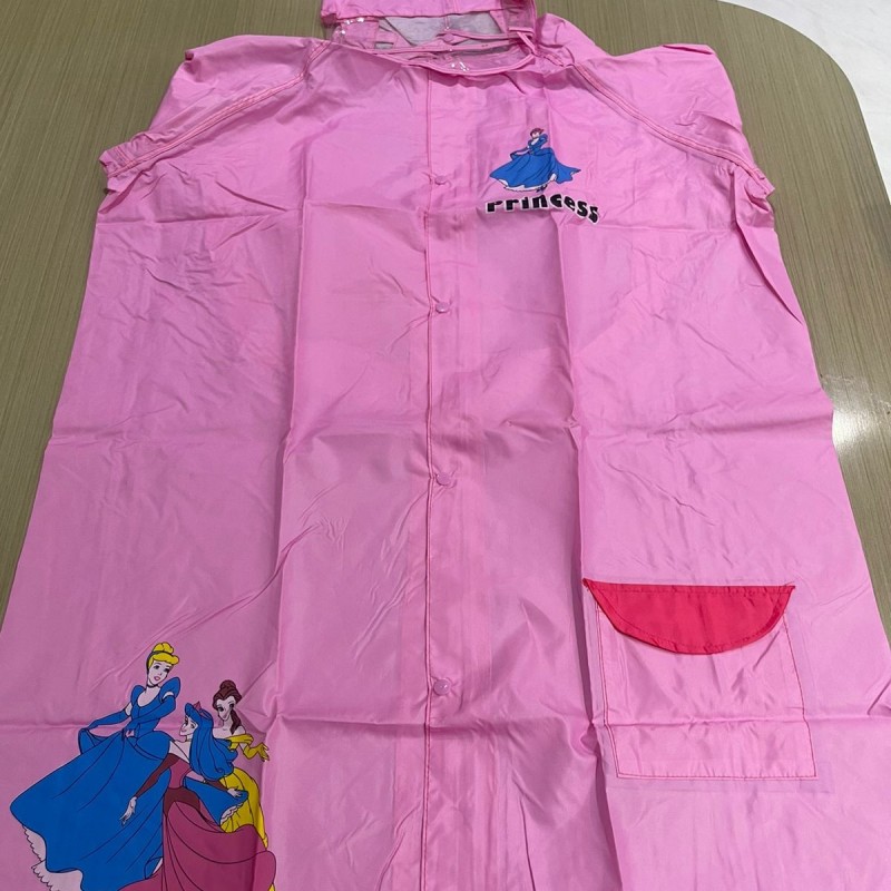 Premium Pink Raincoat With Head Cap and Zipper