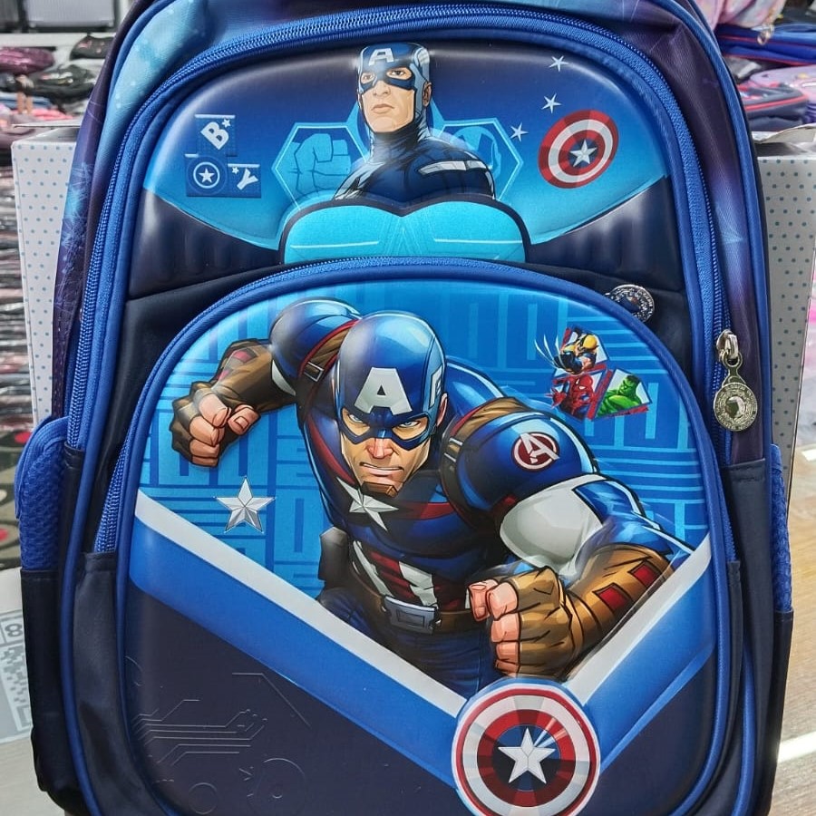 Captain America 3D Junior School Bag