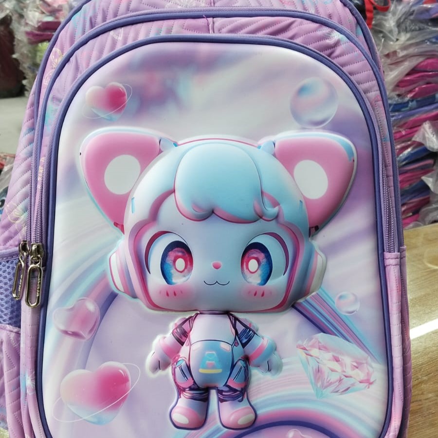 Anime Boy 3D Junior School Bag