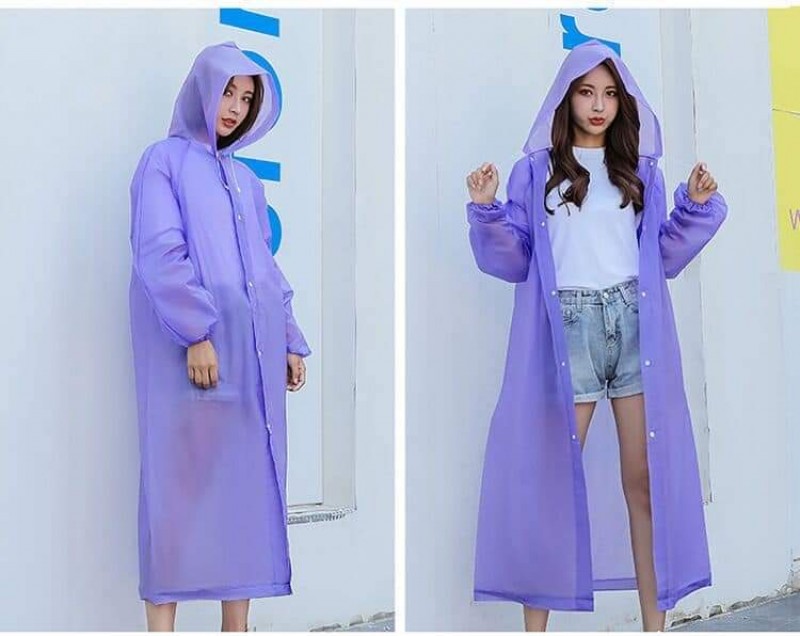 Solid Color Adult Raincoat