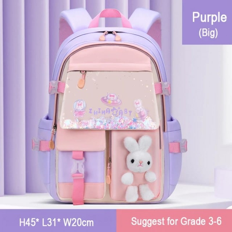 Glitter Bunny Senior School Bag