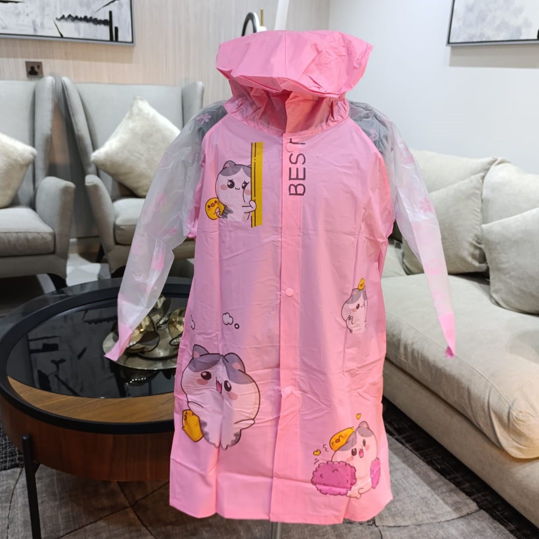 Pink Cat Raincoat