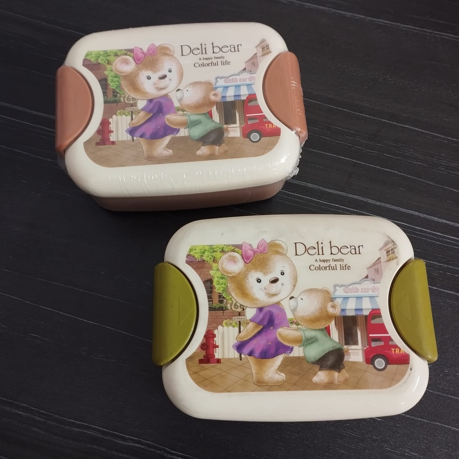 Deli Bear Tiffin Box With Cutlery