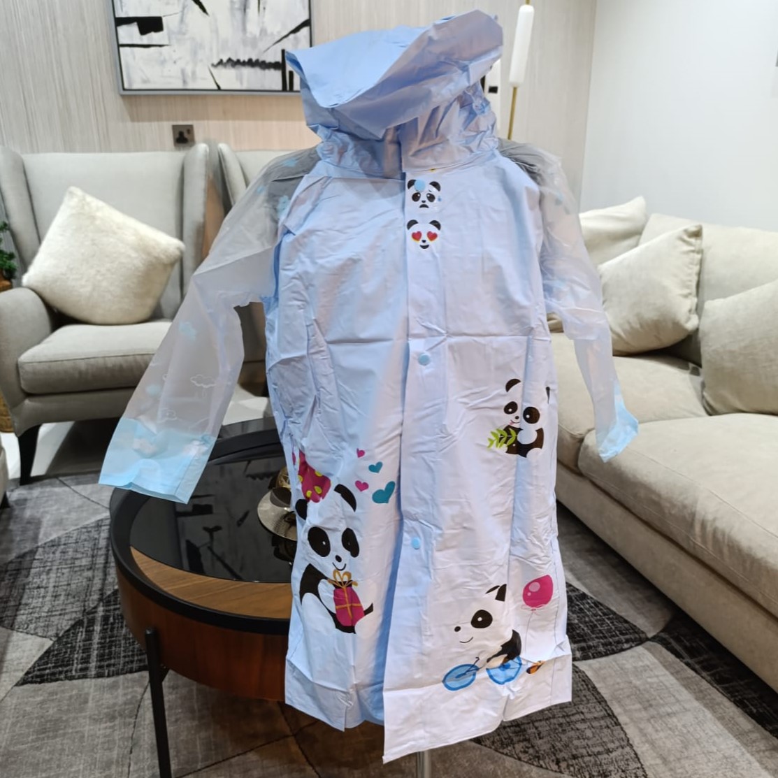 Blue Panda Raincoat