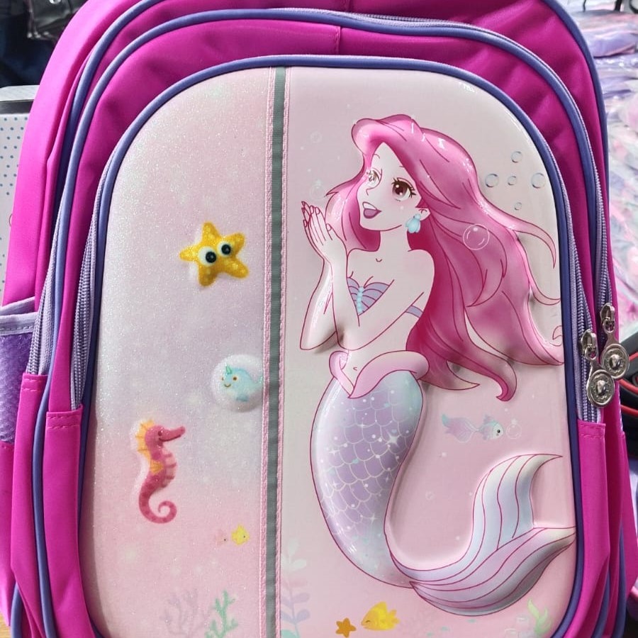 Mermaid 3D Junior School Bag