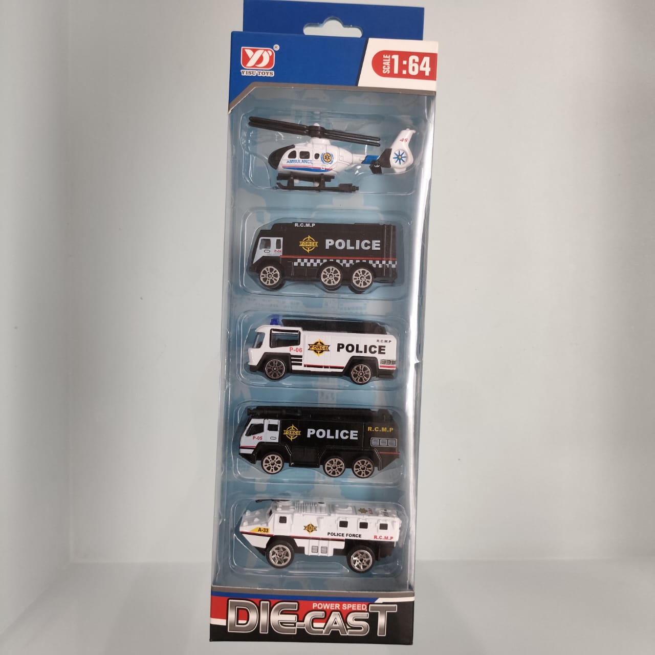 5 Piece Police Car Set