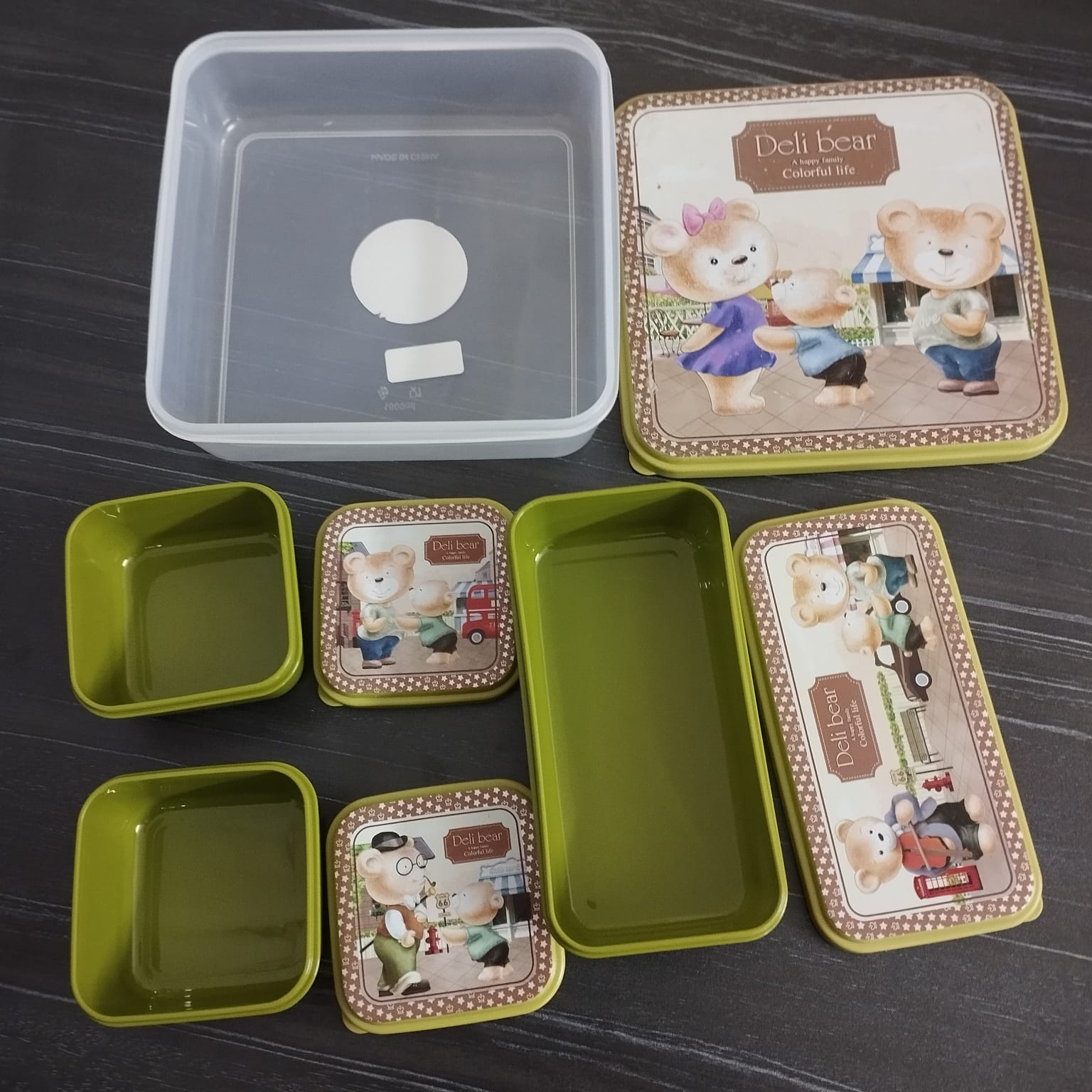 Deli Bear 3 Chamber Tiffin Box