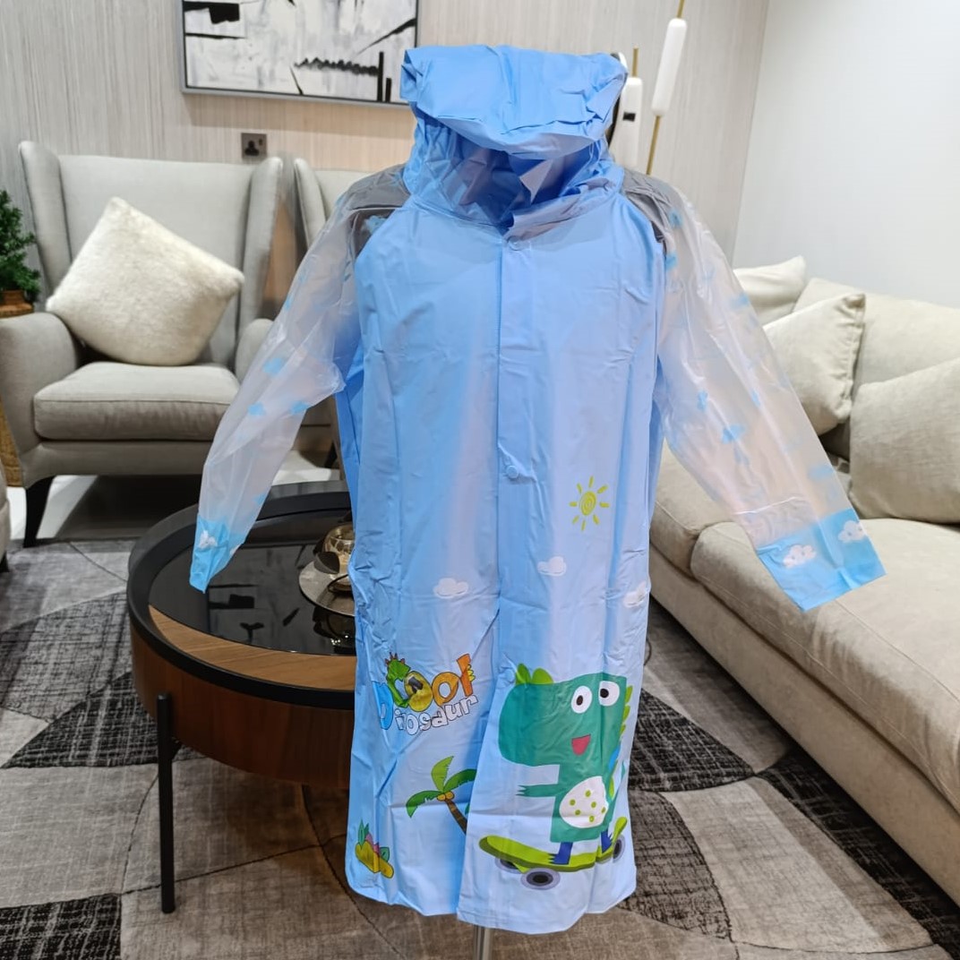 Blue Dino Raincoat